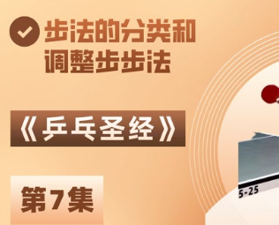 《乒乓圣经》第07集：步法的分类和调整步步法 