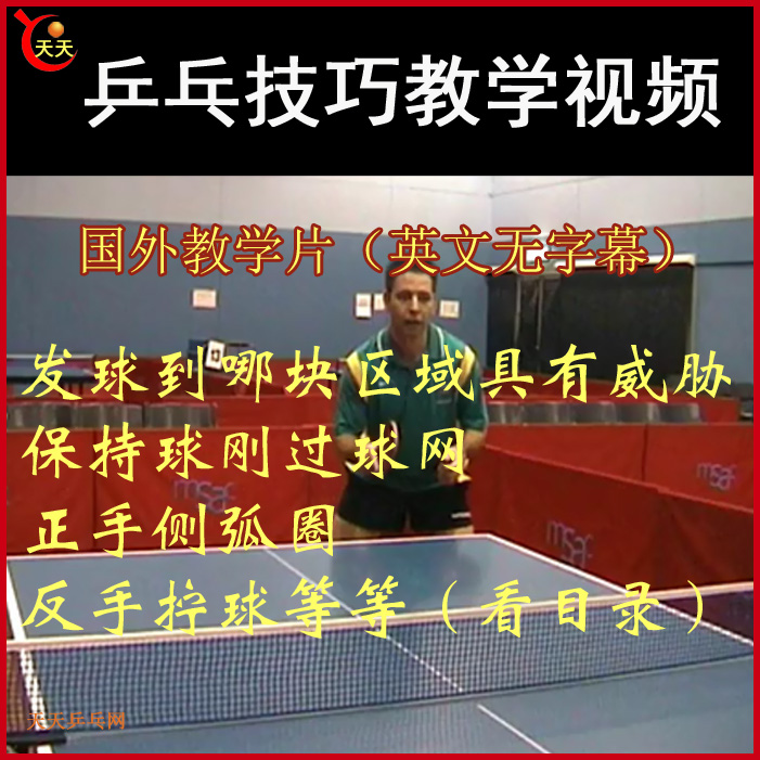 乒乓技巧教学视频合集 百度网盘下载