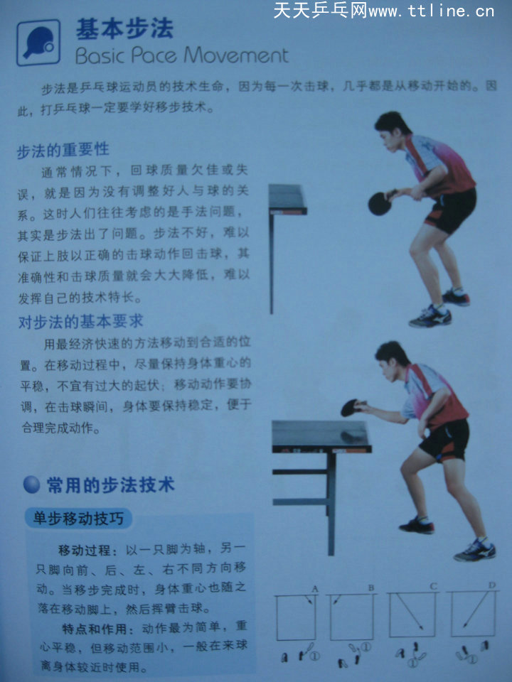 跟教练学乒乓-基本步法-单步移动技巧