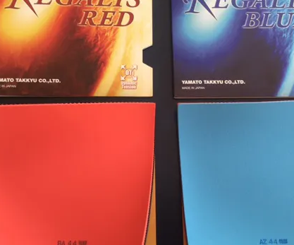 TSP Regalis Red和Regalis Blue乒乓球胶皮性能介绍（因色而异）